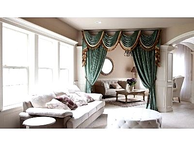 Элитные шторы фото в интерьере пример 3181