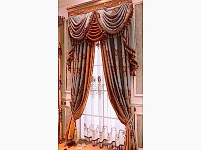 Элитные шторы фото в интерьере пример 3189