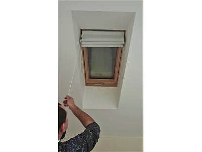 Римские шторы блэкаут фото в интерьере пример 2559