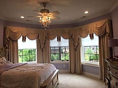 Элитные шторы фото в интерьере пример 3190