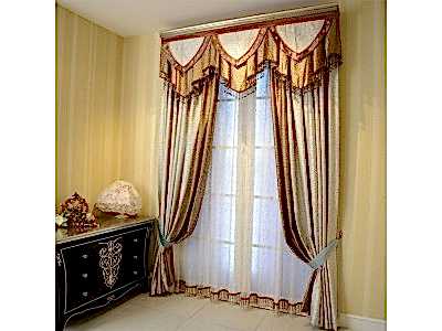 Элитные шторы фото в интерьере пример 3178