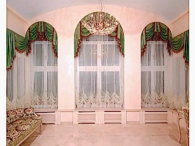 Австрийские шторы в коттедже фото в интерьере пример 158