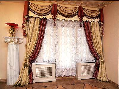 Французские шторы в гостиной фото в интерьере пример 746