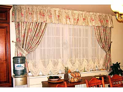 Австрийские шторы на кухне фото в интерьере пример 194