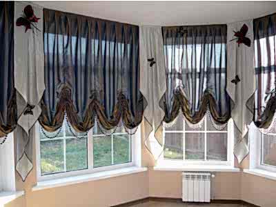 Австрийские шторы в коттедже фото в интерьере пример 204