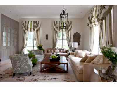 Классические шторы в гостиной фото в интерьере пример 264