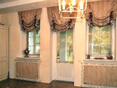 Английские лондонские шторы фото в интерьере пример 252