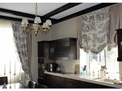 Английские лондонские шторы фото в интерьере пример 251