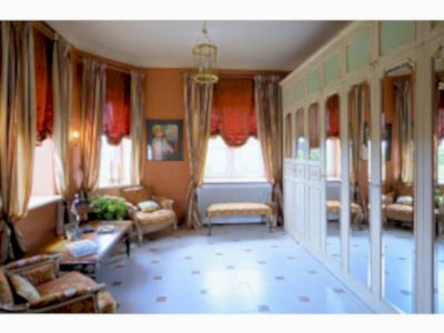 Классические шторы в гостиной фото в интерьере пример 210