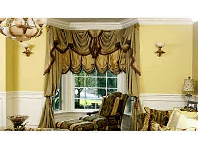 Австрийские шторы в коттедже фото в интерьере пример 372