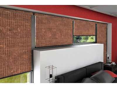 Бамбуковые шторы в коттедже фото в интерьере пример 1745