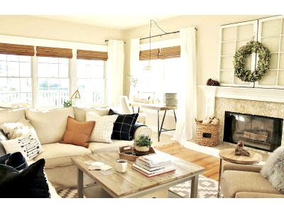 Бамбуковые шторы в гостиной фото в интерьере пример 1675