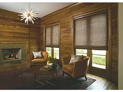 Бамбуковые шторы в коттедже фото в интерьере пример 1758