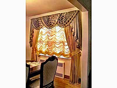 Французские шторы фото в интерьере пример 864