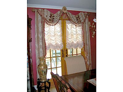 Французские шторы фото в интерьере пример 863