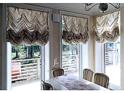 Французские шторы фото в интерьере пример 856