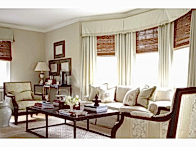 Бамбуковые шторы в гостиной фото в интерьере пример 682