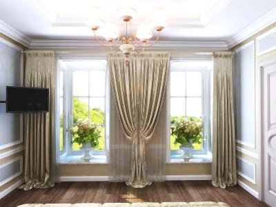 Классические шторы в гостиной фото в интерьере пример 676