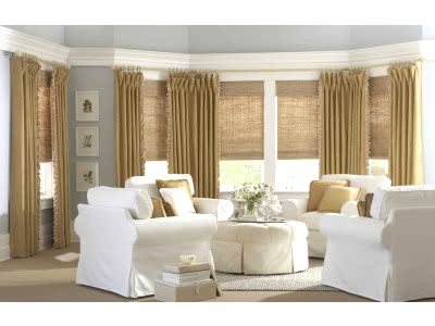 Бамбуковые шторы в гостиной фото в интерьере пример 674