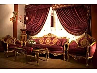 Классические шторы в гостиной фото в интерьере пример 664