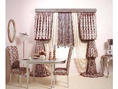 Французские шторы фото в интерьере пример 616