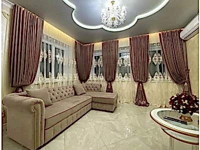 Классические шторы в гостиной фото в интерьере пример 520