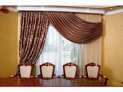 Классические шторы фото в интерьере пример 496