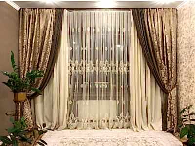 Классические шторы фото в интерьере пример 564