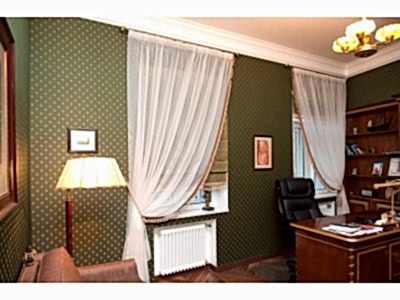 Классические шторы фото в интерьере пример 557