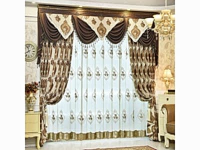 Классические шторы в гостиной фото в интерьере пример 551