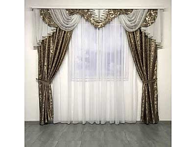 Классические шторы в гостиной фото в интерьере пример 473