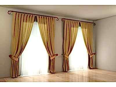 Классические шторы в гостиной фото в интерьере пример 722