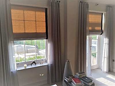 Римские шторы фото в интерьере пример 950