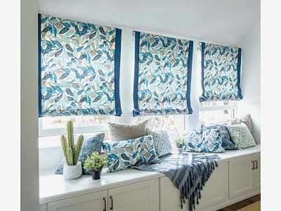 Римские шторы фото в интерьере пример 151