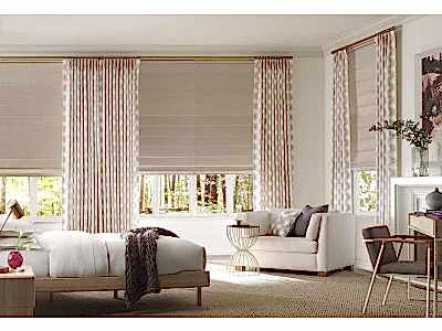 Римские шторы блэкаут фото в интерьере пример 1124