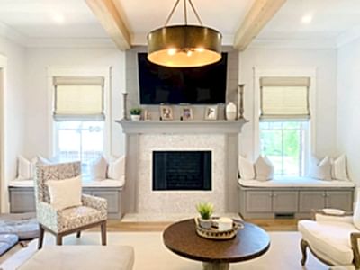 Римские шторы для гостиной фото в интерьере пример 1113