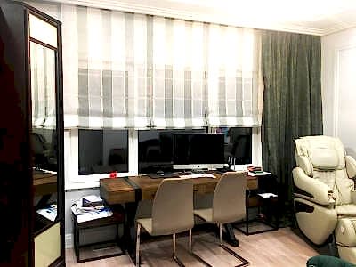 Римские шторы фото в интерьере пример 2226