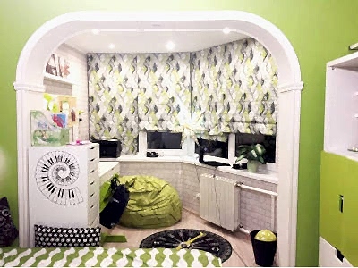 Римские шторы фото в интерьере пример 2203