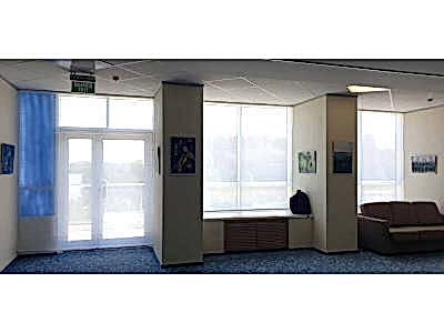 Римские шторы в офис фото в интерьере пример 2272