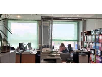 Римские шторы в офис фото в интерьере пример 2415