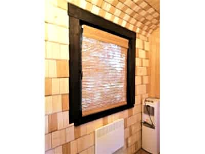 Бамбуковые шторы в коттедже фото в интерьере пример 2454