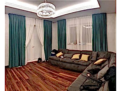 Классические шторы в гостиной фото в интерьере пример 2548