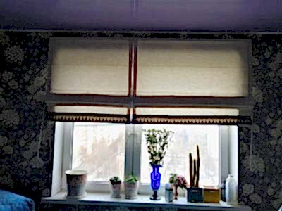 Римские шторы фото в интерьере пример 2574