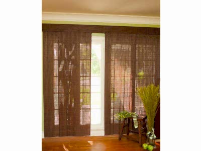 Бамбуковые шторы в коттедже фото в интерьере пример 1182