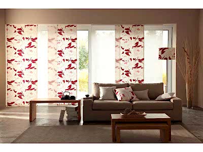 Японские шторы в гостиной фото в интерьере пример 1228