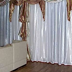 Тюлевые шторы в коттедже фото в интерьере пример 613