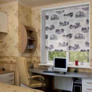 Рулонные шторы в детской фото в интерьере пример 1524