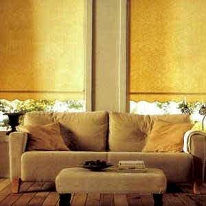 Рулонные шторы в гостиной фото в интерьере пример 1613